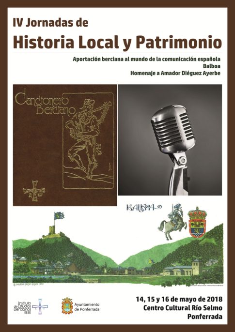 Jornadas Historia Local y Patrimonio. IEB. Cartel. Plumilla Berciano